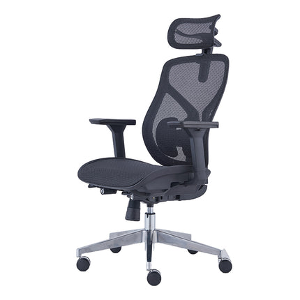 2024 New ergonomic mesh chair with 4D headrest 3D lumbar support